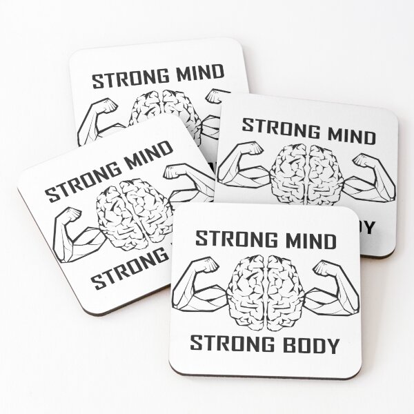 Item preview, Copie de Copie de Strong Mind Strong Body white  Black designed and sold by SnowCristal2021.