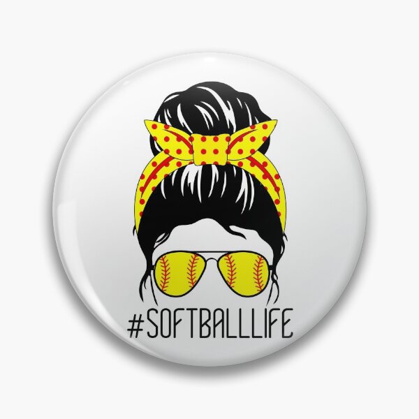 Item preview, Mom Mum Life Softball Baseball Mom Cute Messy Bun Funny Mother’s Day Gift designed and sold by CreativaArt-.
