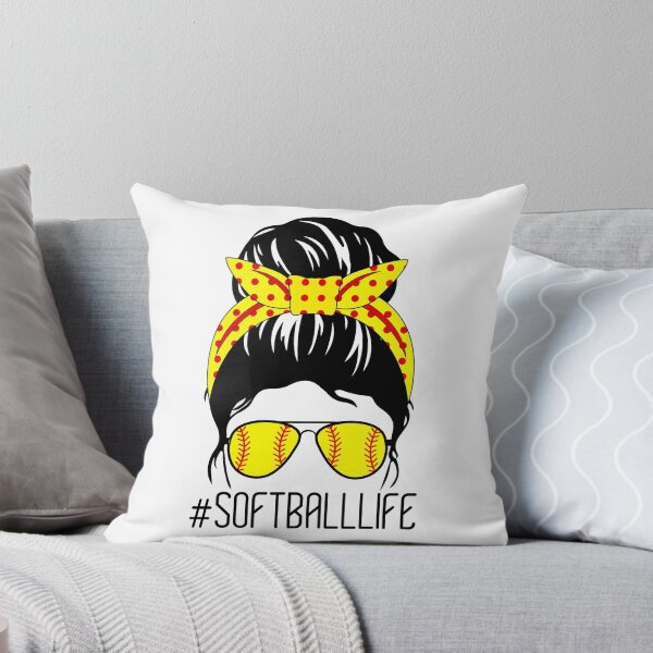 Item preview, Mom Mum Life Softball Baseball Mom Cute Messy Bun Funny Mother’s Day Gift designed and sold by CreativaArt-.