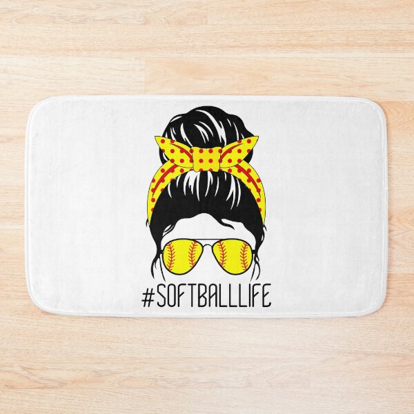 Item preview, Mom Mum Life Softball Baseball Mom Cute Messy Bun Funny Mother’s Day Gift designed and sold by CreativaArt-.