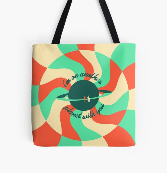 The Only Ones Abstract New Wave Lyric Art (Mint) All Over Print Tote Bag