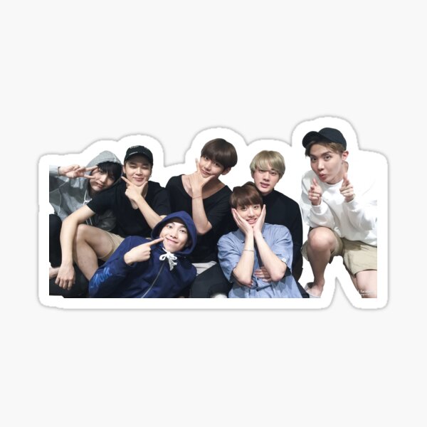 bts group picture stickers redbubble