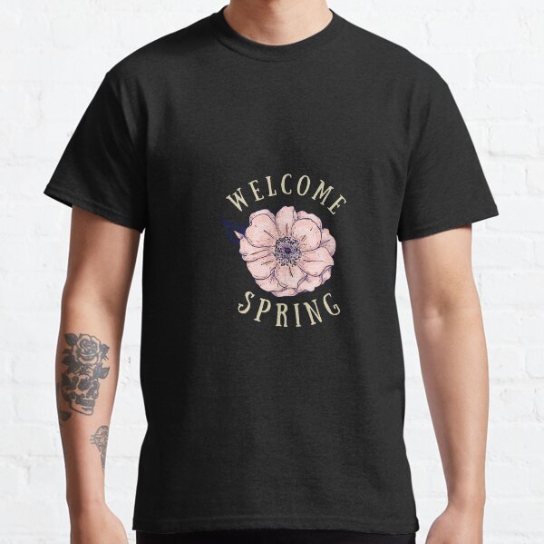 Item preview, Hello Spring Flower March April May Earth Green Nature Mental Health Shirt Encouragement Love Inspirational Positivity Cute Happy Spiritual Gift designed and sold by EpsilonEridani.