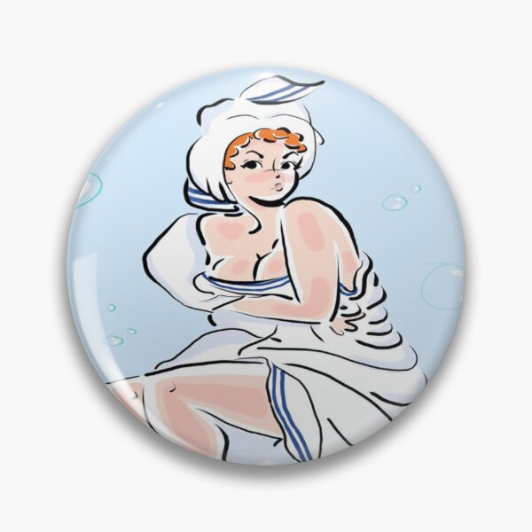 Item preview, Vintage Girl Wrapped in a Towel designed and sold by BabydollArt.