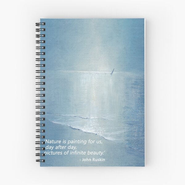 Item preview, 'Nature is painting for us...' Ruskin inspirational quote designed and sold by LisaLeQuelenec.