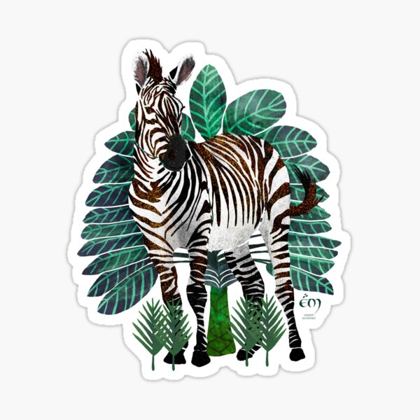 Le Zèbre Sticker