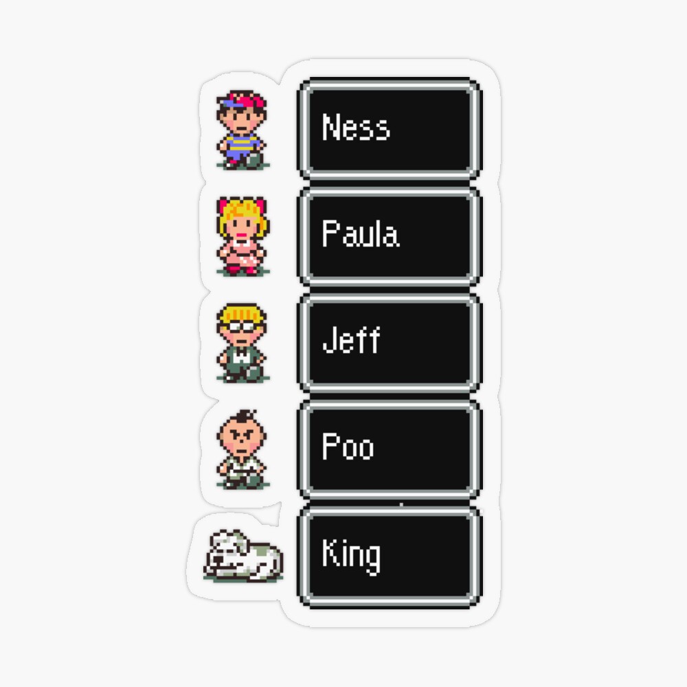 カード・フォト・ブロマイド MOTHER2 Characters Greeting Card Set papergc,500x,w,f8f8f8-pad,