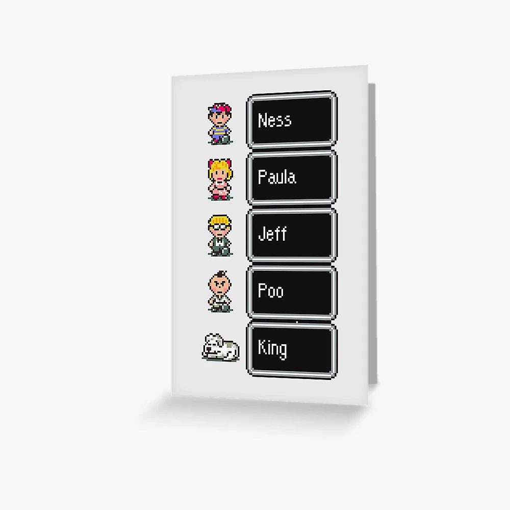 カード・フォト・ブロマイド MOTHER2 Characters Greeting Card Set Earthbound / Mother 2