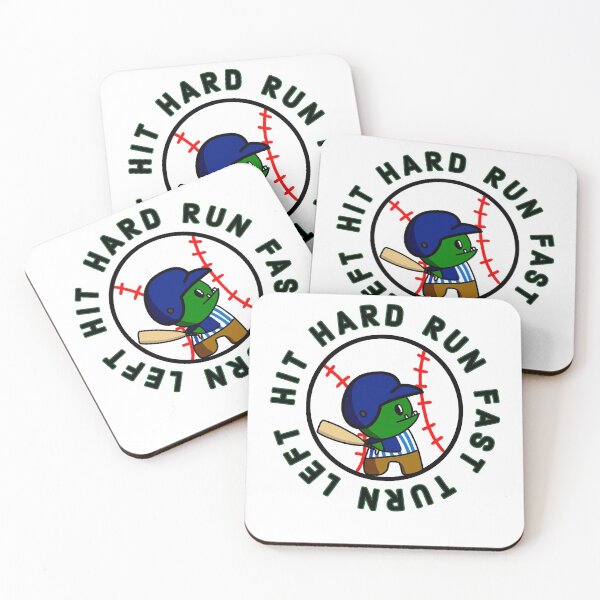 Item preview, Hit Hard, Run Fast, Turn Left Goblin Baseball designed and sold by Niiyoon's Designs.