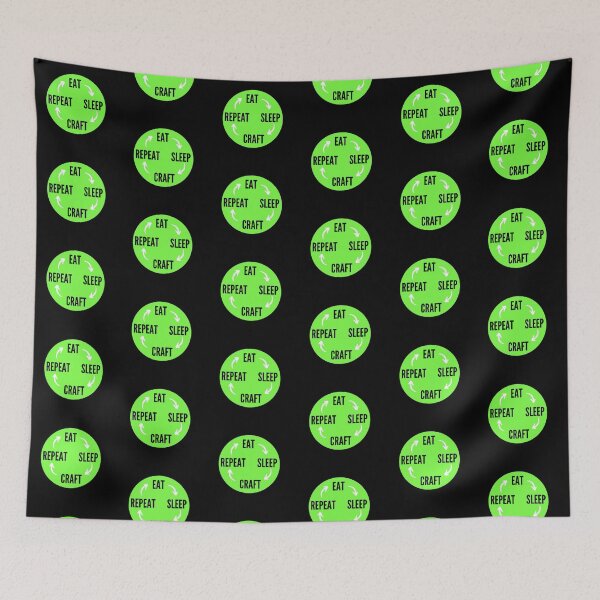 Item preview, Eat Sleep Craft Repeat-eat sleep repeat funny designed and sold by NikitaAg.