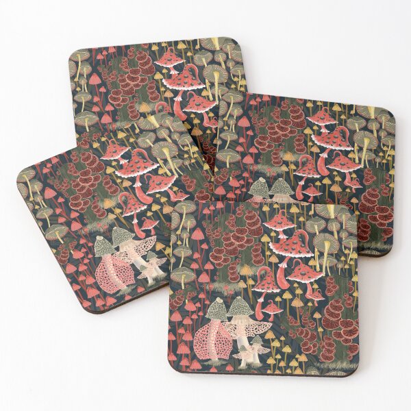 Item preview, Wild Mushroom Forest designed and sold by Hibba Tul Wahid.