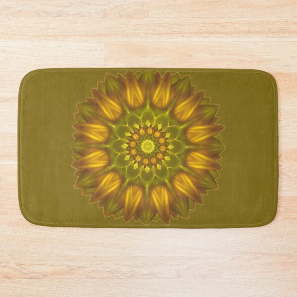 Item preview, Flower Mandala With Glowing Shades of Yellow designed and sold by miraminerva09.