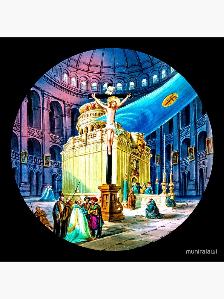 "Vintage Jerusalem Holy Sepulchre Church" Sticker For Sale By ...