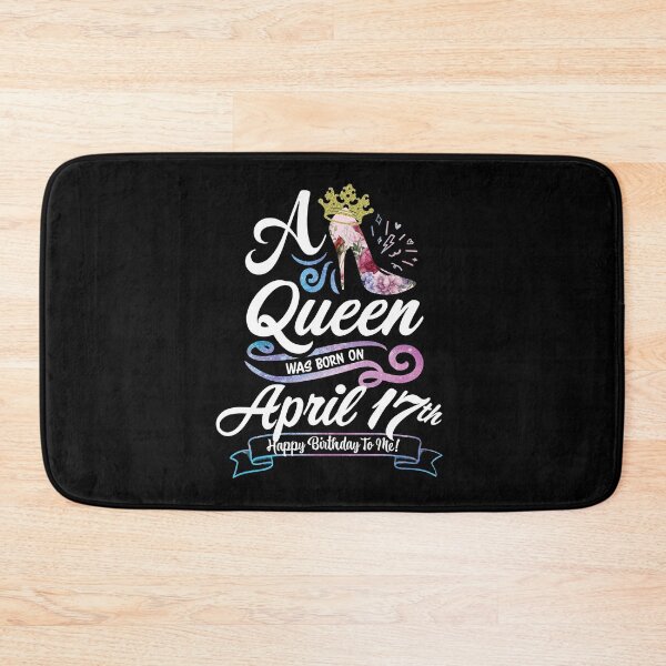 Item preview, A Queen Was Born On April 17th - April Birthday, Gift for Her, Gift for Mom, Daughter Gift, Best Friend Gift, Sister Gift, Personalized date designed and sold by ApparelEveryday.