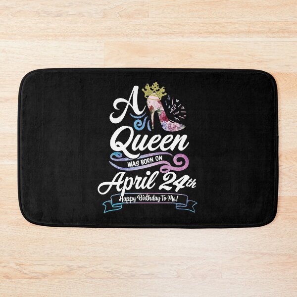 Item preview, A Queen Was Born On April 24th - April Birthday, Gift for Her, Gift for Mom, Daughter Gift, Best Friend Gift, Sister Gift, Personalized date designed and sold by ApparelEveryday.