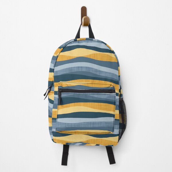 Item preview, Horizontal lines intersection // white yellow and blue stripes designed and sold by SelmaCardoso.