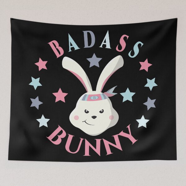Item preview, Badass Cute Bunny designed and sold by Styler Design.