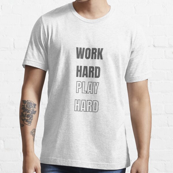 Work Hard Play Hard Tattoo A4 Print by Smash  Grab  And so to Shop