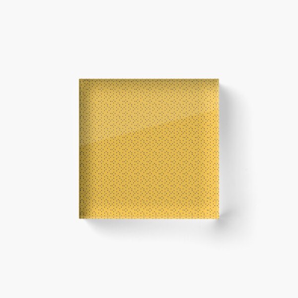 Yellow Fruit Seeds Acrylic Block