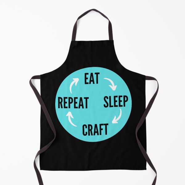 Item preview, Eat Sleep Craft Repeat in blue-eat sleep repeat funny designed and sold by NikitaAg.