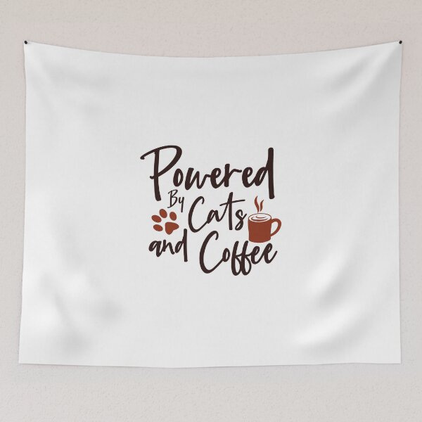 Item preview, Powered by Cats and Coffee designed and sold by EveBurbul.