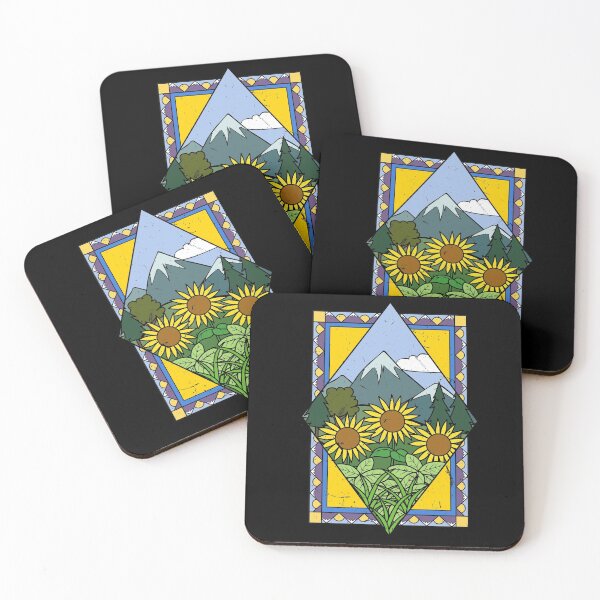 Item preview, Hippie Mountain Nature Sunflower Design designed and sold by Tom2468.