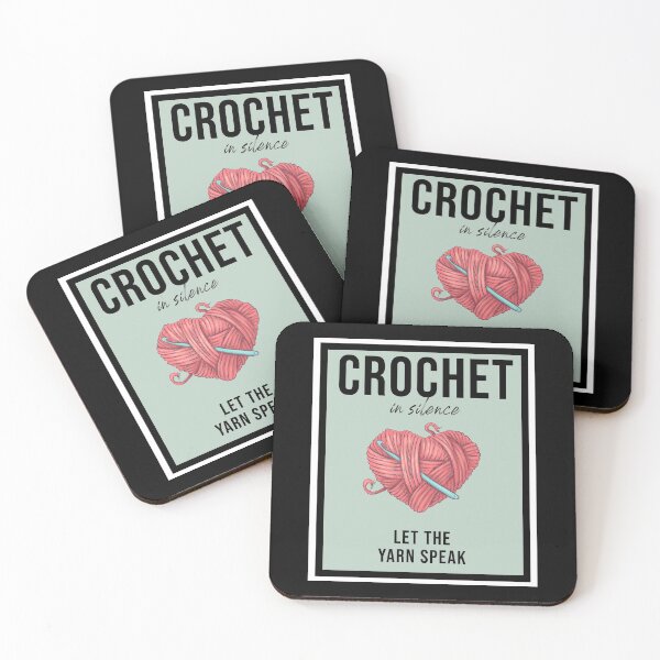 Item preview, Crochet in Silence, Knitting Lovers, Crochet Quotes Crochet Counting Fun Hooks  Stitches Hobbies designed and sold by StaticTee.