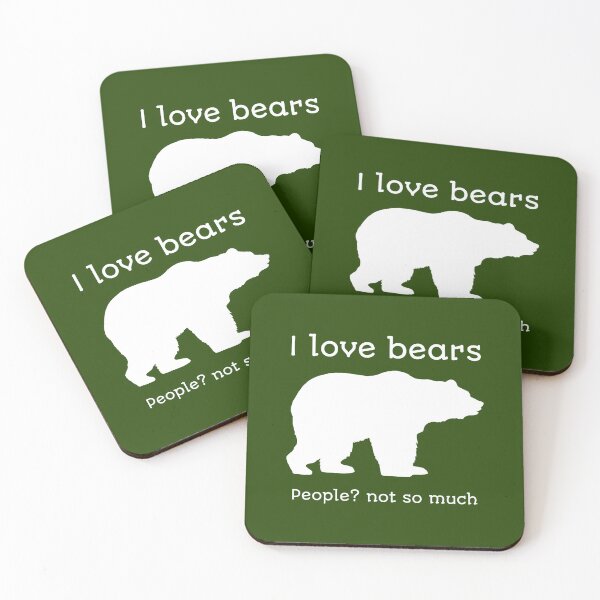 Item preview, I love bears, people? not so much designed and sold by GeoCreate.