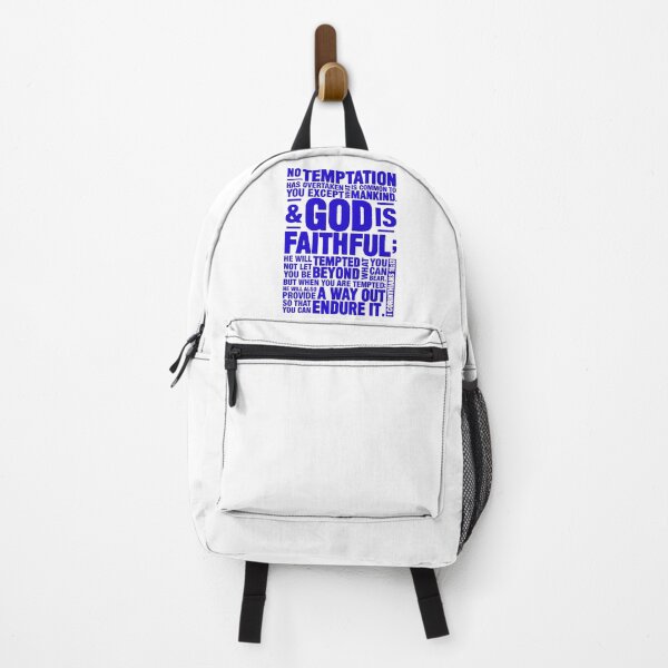 Item preview, 1 Corinthians 10:13 God Is Faithful He Will Not Let You Be Tempted Beyond What You Can Bear designed and sold by plushism.
