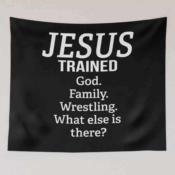 Item preview, Jesus Trained Wrestling Simple Text  designed and sold by manidala.