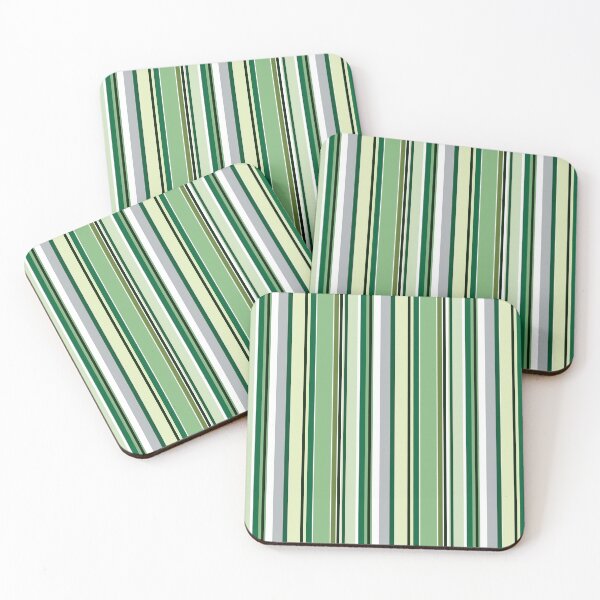 Item preview, Vertical stripes in green color harmony designed and sold by Mandala & More.