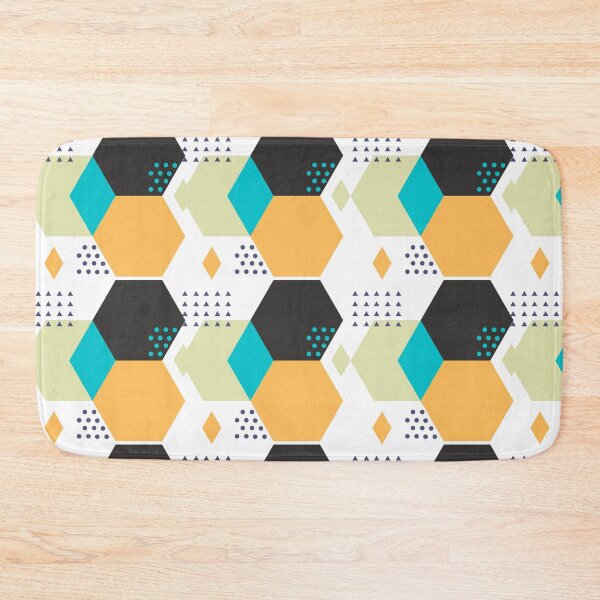 Item preview, Geometric Black and orange pattern designed and sold by Rislam.