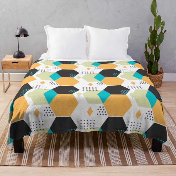 Item preview, Geometric Black and orange pattern designed and sold by Rislam.
