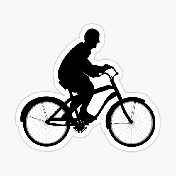 Bicycle Silhouette Stickers Redbubble