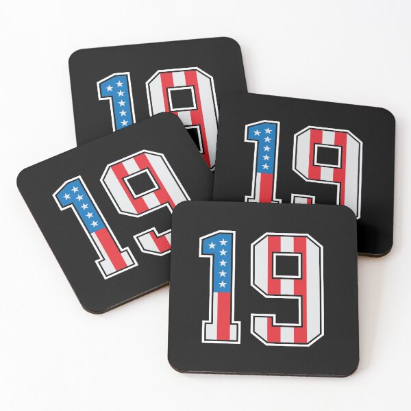 Item preview, 19 American Classy Numbers nineteen United States Flag designed and sold by Urosek.