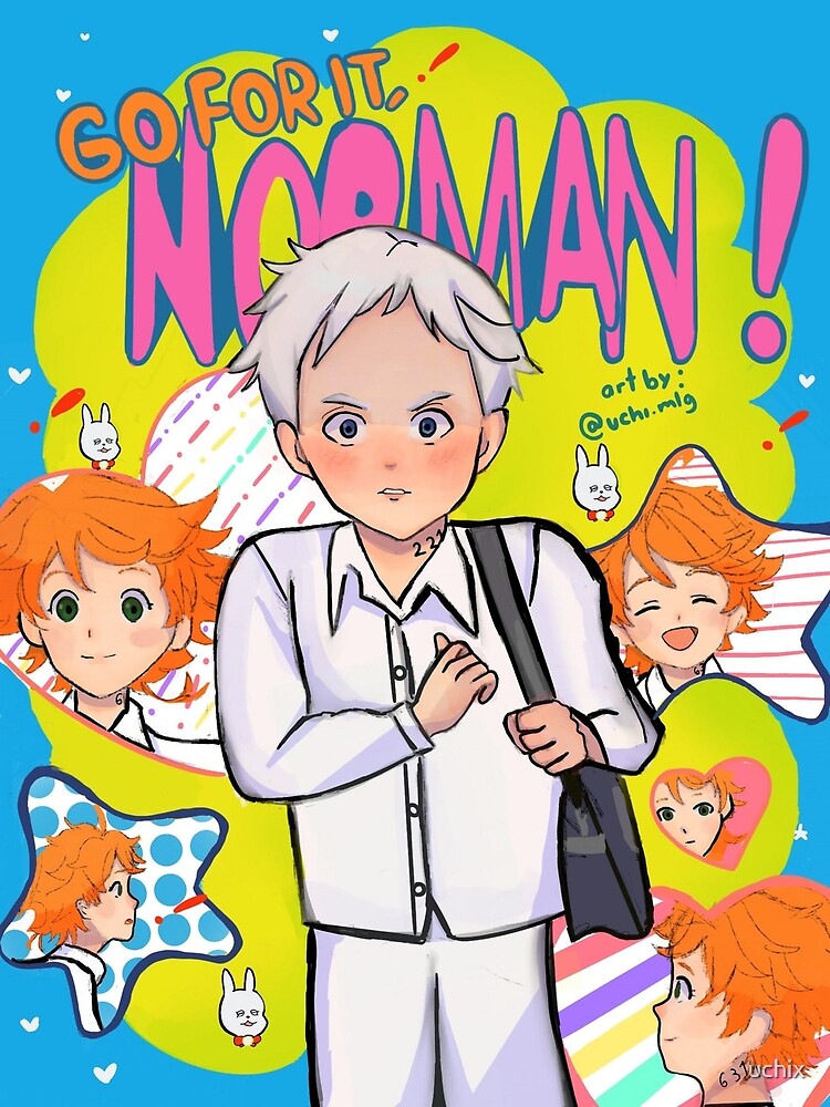 The Promised Neverland Cute Norman Fanart Classic Poster and Stickers |  Greeting Card