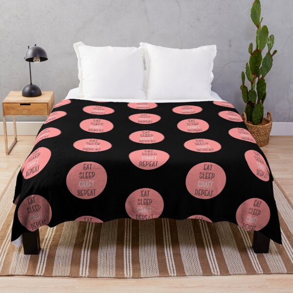 Item preview, Eat Sleep Craft Repeat in pink-eat sleep repeat funny designed and sold by NikitaAg.