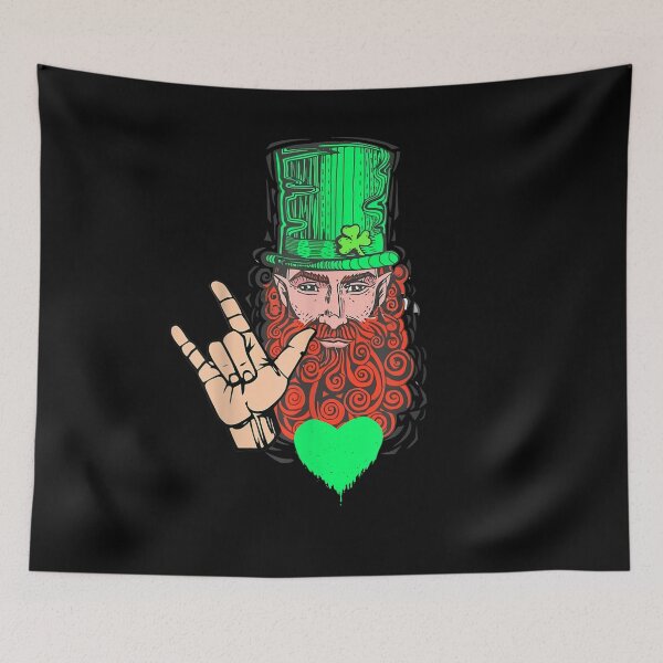 Item preview, I Love You Asl Sign Language Shamrock Leprechaun  designed and sold by manidala.