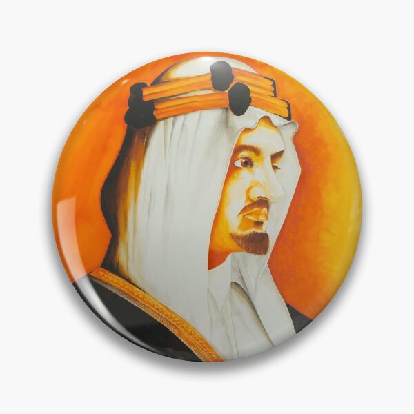 Item preview, King Faisal bin Abdulaziz Al Saud Saffron Painted Portrait designed and sold by WijdanHussein.