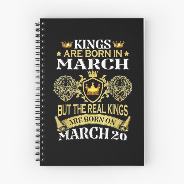 Item preview, Kings Are Born On March 20th Birthday Bday Men Boy Kid Tee  designed and sold by manidala.