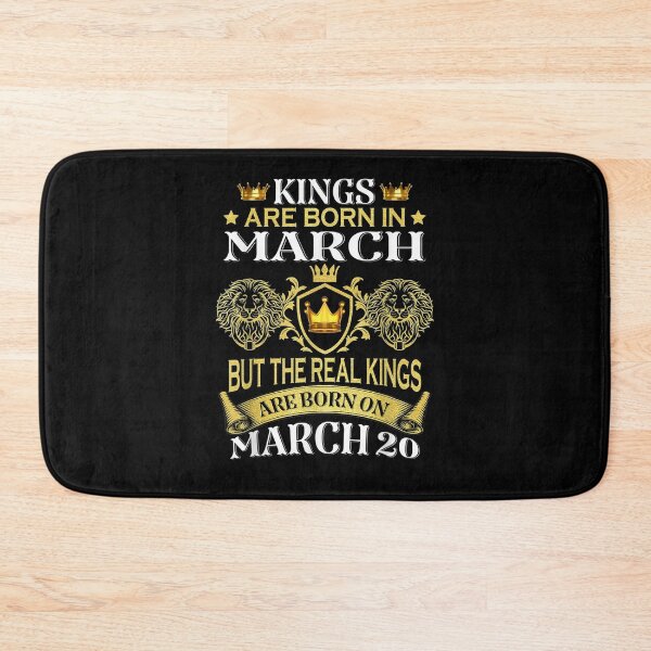 Item preview, Kings Are Born On March 20th Birthday Bday Men Boy Kid Tee  designed and sold by manidala.