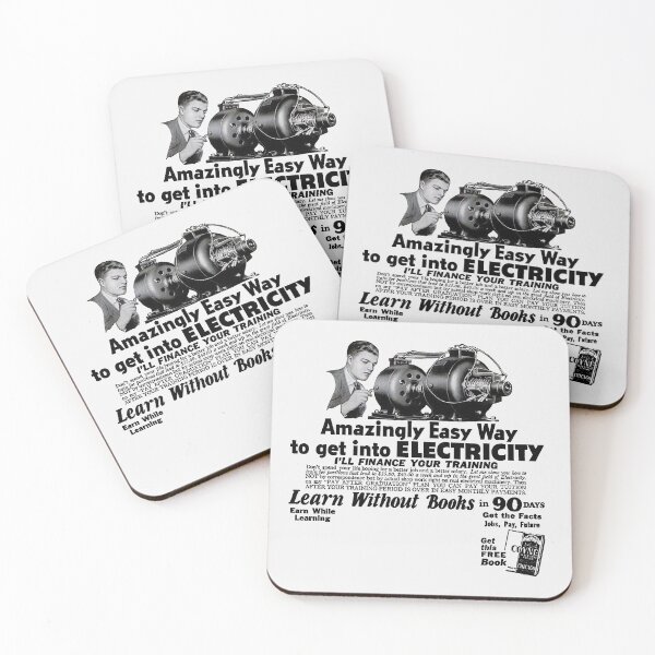 Item preview, GET INTO ELECTRICITY - ADVERT designed and sold by ThrowbackAds.