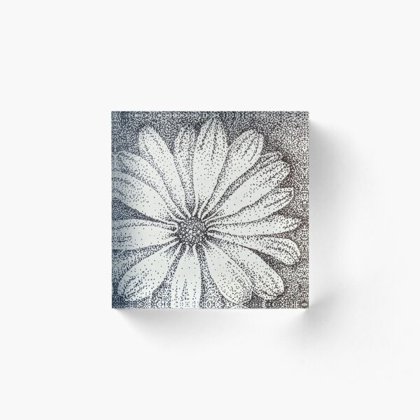 A flower with a point Acrylic Block