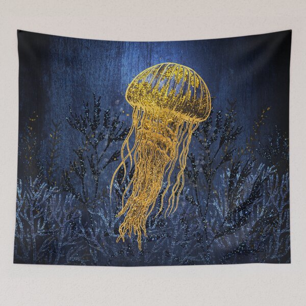 Item preview, Lion's Mane - Metal Jellyfish - Abstract Jellyfish  designed and sold by JackMoreh.