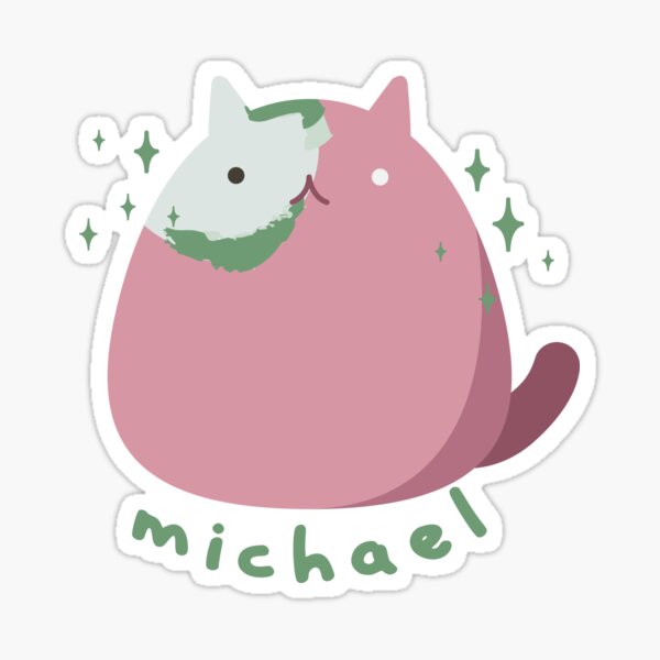 Michael Cat Sticker For Sale By Lee Dunmire Redbubble