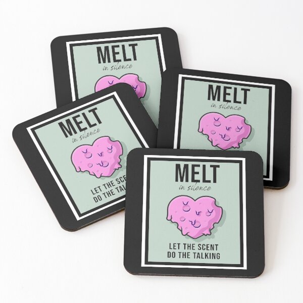 Item preview, Melt In Silence, Let The Scent talk, Wax Melting lover, Obsessed With Wax Melts For Woman's or Mens  designed and sold by StaticTee.