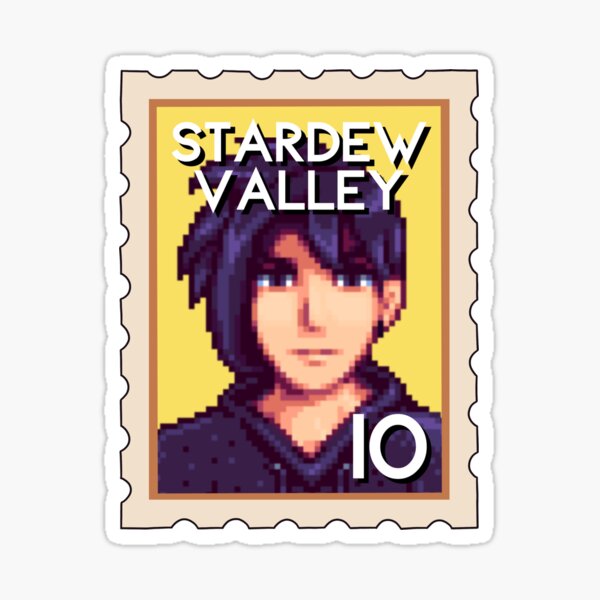 Aperçu de l'œuvre Timbre de Stardew Valley Sebastian créée et vendue par craftscowgirl.