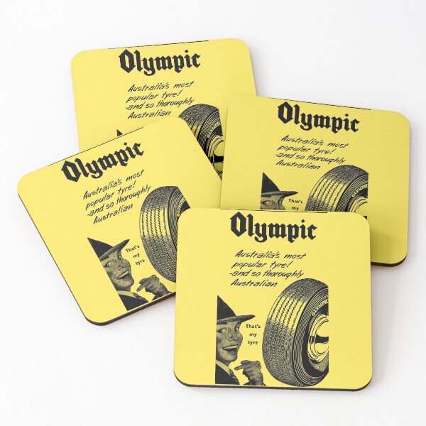 Item preview, OLYMPIC TYRES - ADVERT designed and sold by ThrowbackAds.