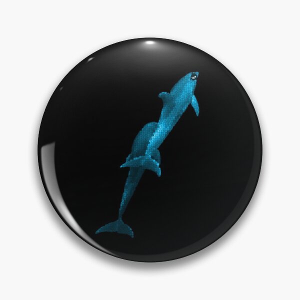 Item preview, Dolphins with sunglasses pixel retro bird designed and sold by emm-j.
