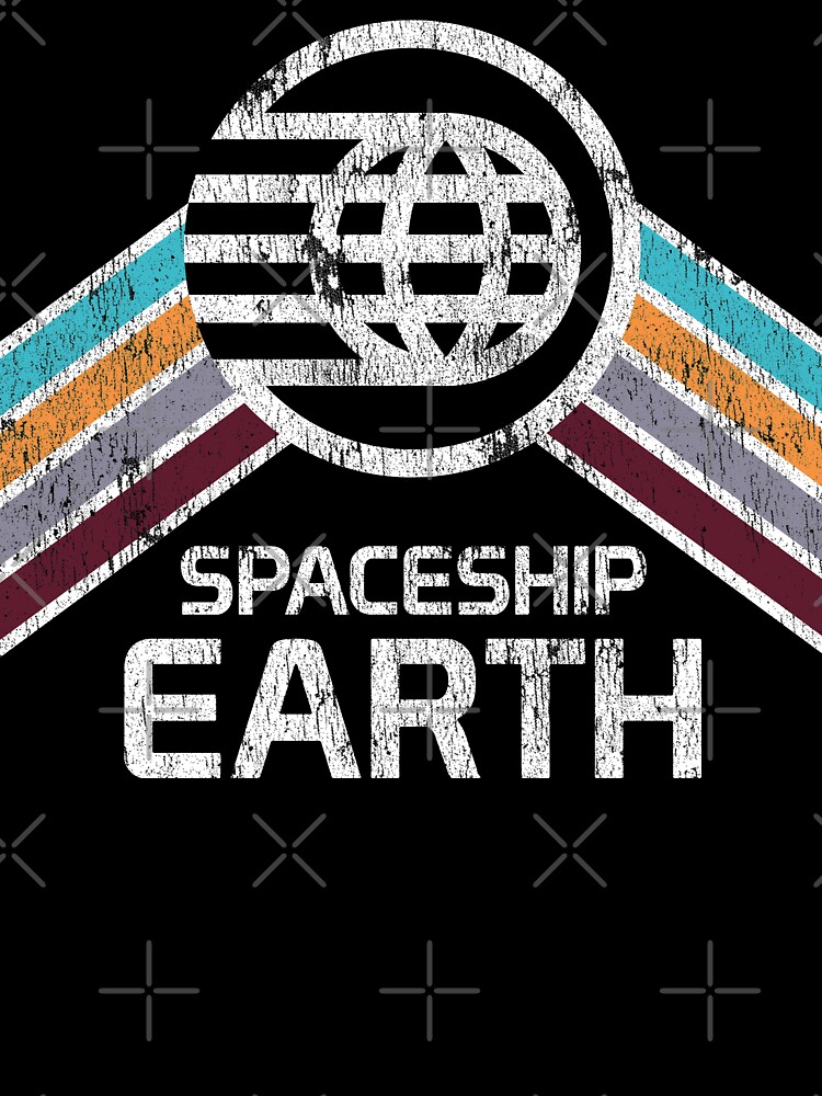Vintage Spaceship Earth In Retro Style T Shirt Vintage Spaceship Earth In Retro Style T Shirt